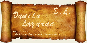 Danilo Lazarac vizit kartica